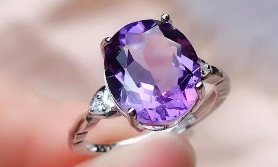 天然紫水晶戒指价格